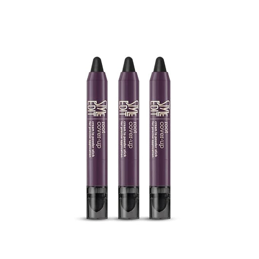 Style Edit Root Touch Up Stick | Temporary Hair Color for Gray Roots and Thinning Hair | Salon-Quality, Transfer-Resistant Hair Concealer | Black, 0.11 oz