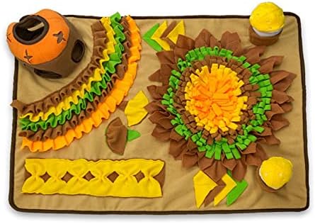 Dog Slow-Feeder Treats Pad Pet Sniffing Toy Cats Lick Mat Food Dispenser Pet Feeding Pad for Dog Treats Cats Feeding Small for Food Large