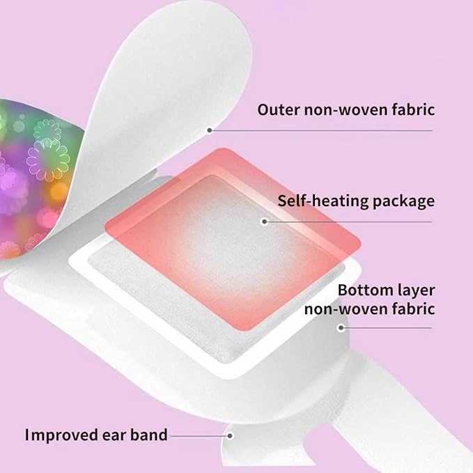 Steam Eye Mask, 48 Packs Unscented Heated Compress Eye Mask for Dry Eyes, Disposable Self Heating Sleeping Warm Eye Patch Help for Dark Circles, Puffy Eyes, Relief Stress Eye Fatigue(New)