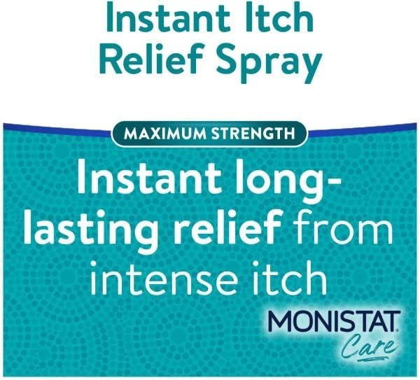 Monistat Instant Itch Relief Spray for Women, Maximum Strength Feminine Itch Care, 2 oz (Pack of 6)