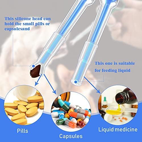 4 Pcs Pet Pill Plunger Popper for Small Cats Dogs