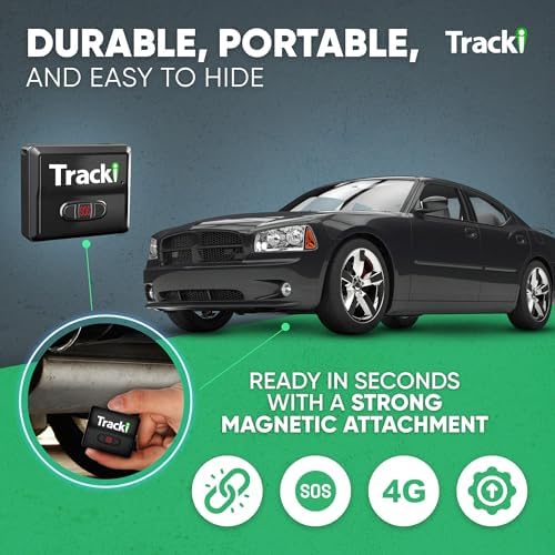 Tracki Mini GPS Tracker, Subscription Required, Cancel Anytime – Universal Compact 4G LTE Tracker for Vehicles (Tracker + 1Y Subs.)