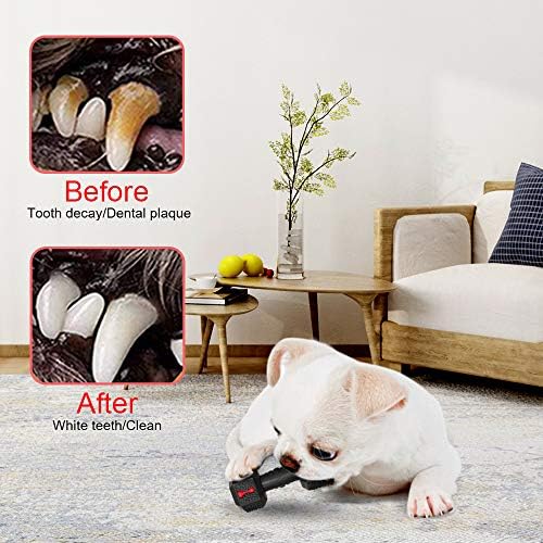 Dog Chew Toys for Aggressive Chewers Indestructible Dog Toys Tough Natural Rubber Dumbbell Toy for Small Medium Large Dogs Large Black
