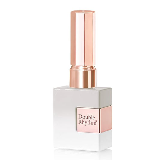 Double Rhythm 0.50 OZ Translucent Gel Polish Same Color Same Bottle Sheer Pastel Neutral Natural Milky 15 ML Jelly UV Nail Art DIY at Home (White Pink-A1527)