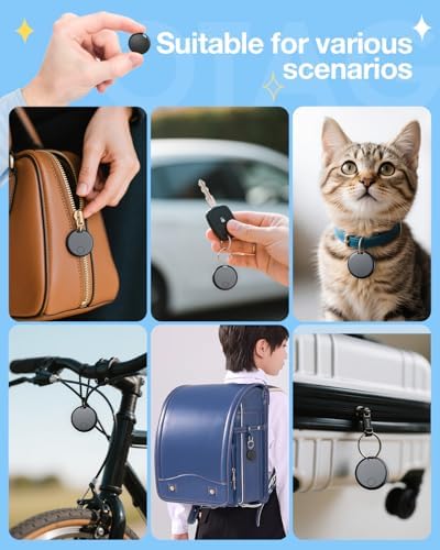 Air Tags for Android,Air Tags-4 Pack Android,Air Tracker Tags with 4 Case,2 Year Battery Life,Google & Apple Find Trackers for Google'S Find Hub App & Apple Find My,IP65 Waterproof Luggage Tracker