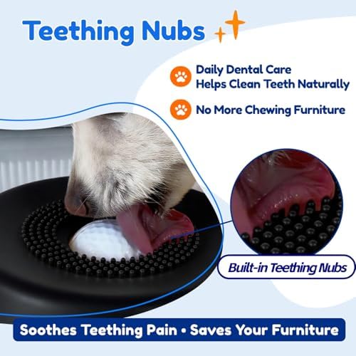 Lick and Roll Bowl for Dogs - Slow Feeder with Rolling Ball, Anxiety Relief