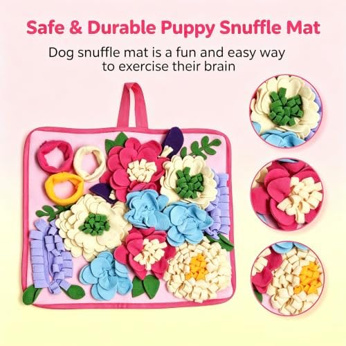 Snuffle Mat for Dogs, Slow Feeder Dog Puzzle Toy, Pet Enrichment Mat