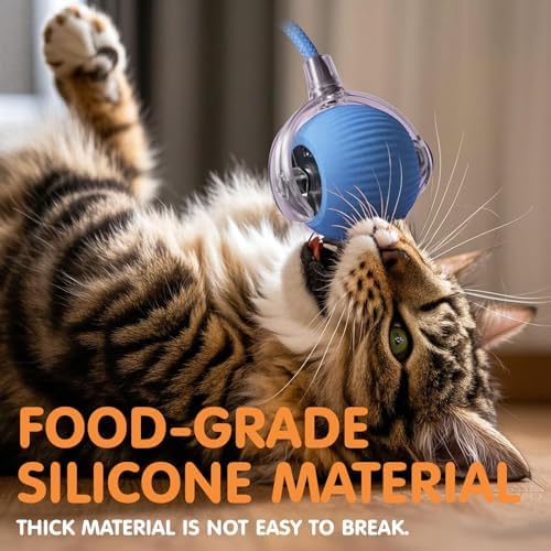 Rocfish Durable Interactive Cat Toys for Indoor Cats (blue01, 01)