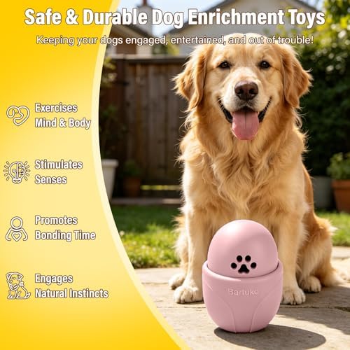 Frozen Treat Dog Toy BPA Free Silicone Dogs Slow Feeder Lick Ball, Pink