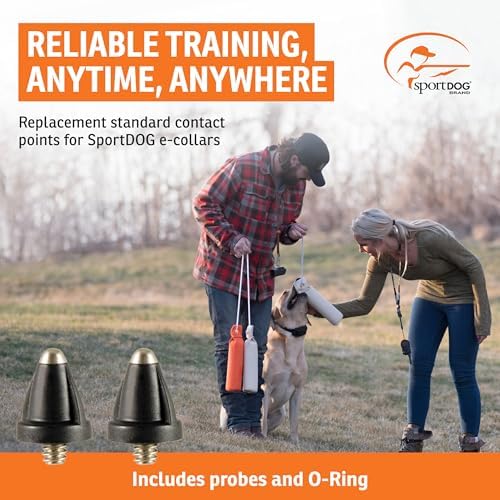 SportDOG Standard Contact Points | Kit Includes 2 Standard-Length 1/2 inch Contact Points and O-Ring, Compatible w/SR and FR series SportDOG Brand Collars