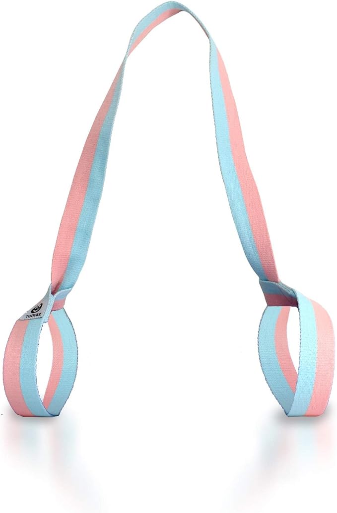 Tumaz Yoga Mat Strap [MAT NOT Included] (2 Sizes) with Extra Thick & Comfy Delicate Texture, Adjustable Yoga Mat Carrier