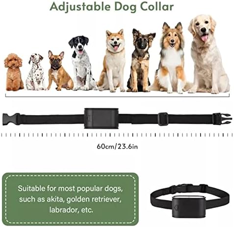 Electric Dog Fence,In-Ground Wired Pet Fence Containment System,656Ft Underground Boundary Wire,with Waterproof/Rechargeable Collar,Shock/Tone Correction,for 123 Dogs,foor2dogs