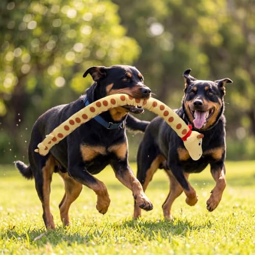 4 Pack Extra-Long Squeaky Dog Toys, 35.4 Inch Plush Toy for Dog