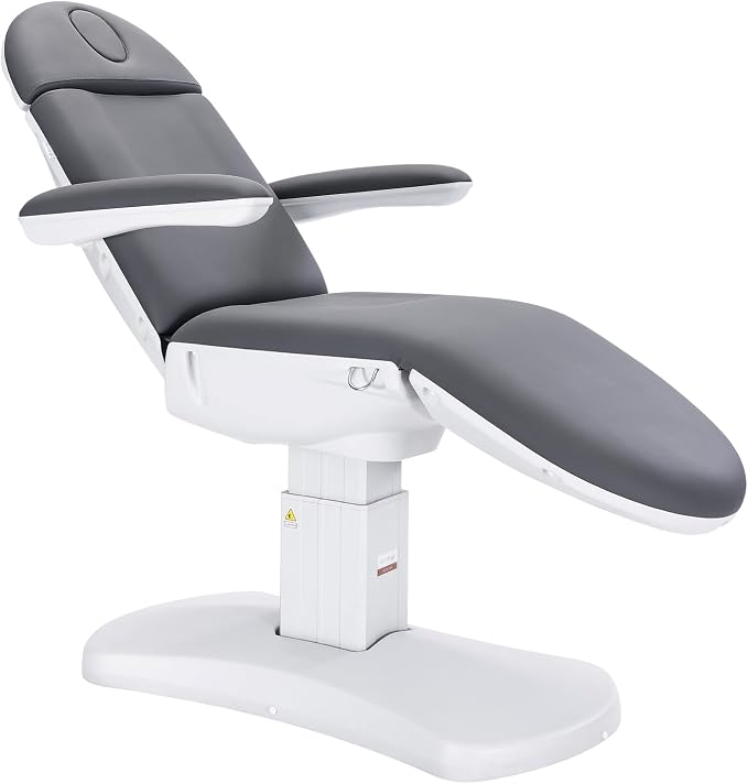 DERMALOGIC Massimo Electric Spa Treatment Table 4 Motors Massage Bed, Spa Resort Salon Tattoo Equipment, Dark Grey