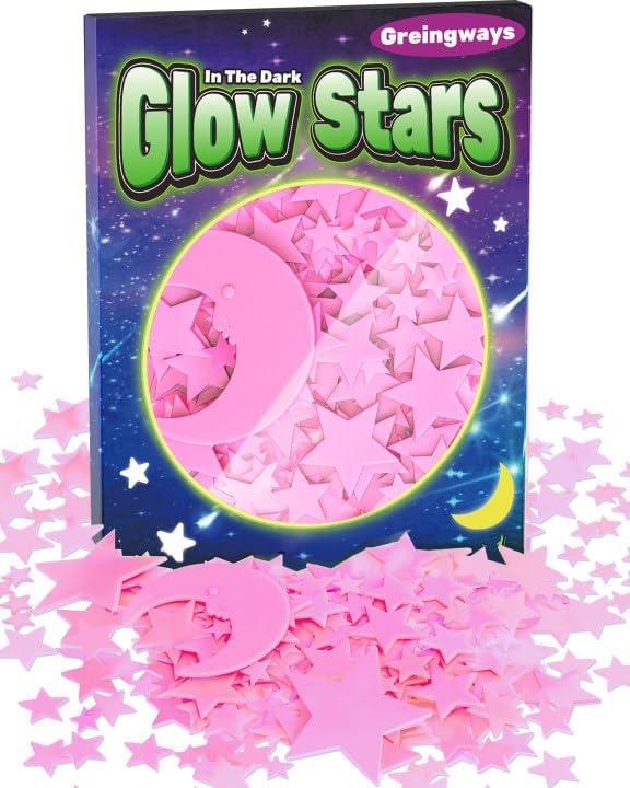201 Pcs Glow in The Dark Stars Stickers, Boys Room Bedroom Ceiling Decor | Boys Girls Room Decor, Stars for Ceiling, Stocking Stuffers for Kids 8-12, Wall Stickers, Star Stickers, Ceiling Decor