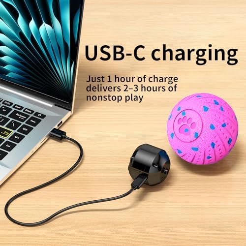 2-in-1 Interactive Dog Ball Toy for Aggressive Chewers, Automatic Moving & Bouncing E-TPU Dog Ball, 3 Modes Smart Pet Toy with Motion Sensor