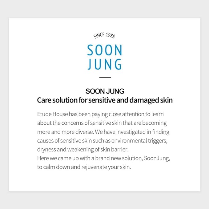ETUDE SoonJung Hydro Barrier Cream Duo Set | 92.5% Moisturizing Ingredients, Gel Formula for Soothing, pH Balanced Moisturizer for Hydrating, Panthenol, Madecassoside, 8.78 Fl Oz (Jar Type)