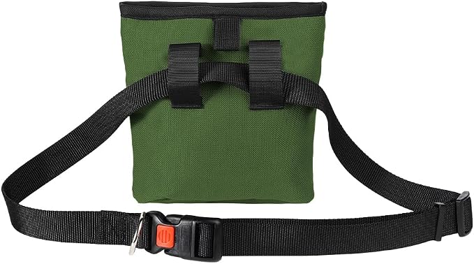Dog Treat Pouch Pet Training Pouch with Adjustable Strap Dog Walking Bag Holder Built-in Poop Bag Dispenser Portable Puppy Bait Reward Pouches Pet Treat Snack Carrier Pocket, Hands-Free Training