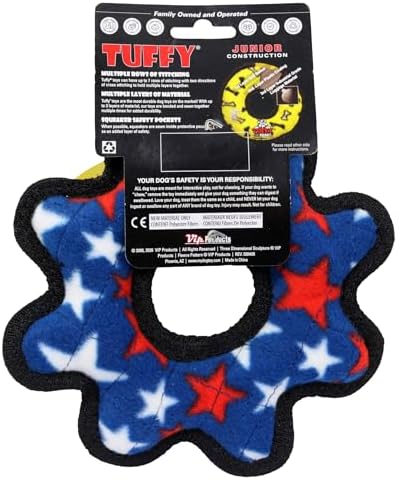 TUFFY® Gear Ring Small Ultra Durable Plush Dog Toys