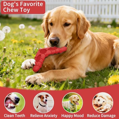 Natural Rubber Dog Chew Toys 4 Pack Tough Dog Toys for Aggressive Chewers