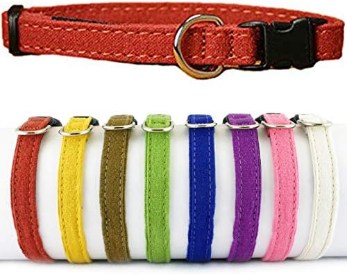 Hemp Cat Collars (Rust)