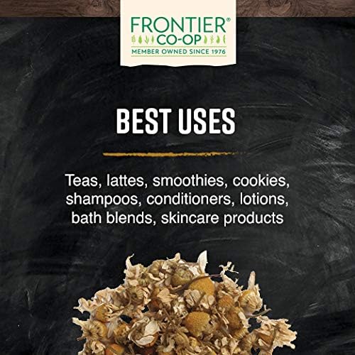 Frontier Co-op Organic Chamomile Flowers, Whole - 1.66oz Bag, Dried, Perfect for Organic Chamomile Tea, Skincare Uses and More, Kosher