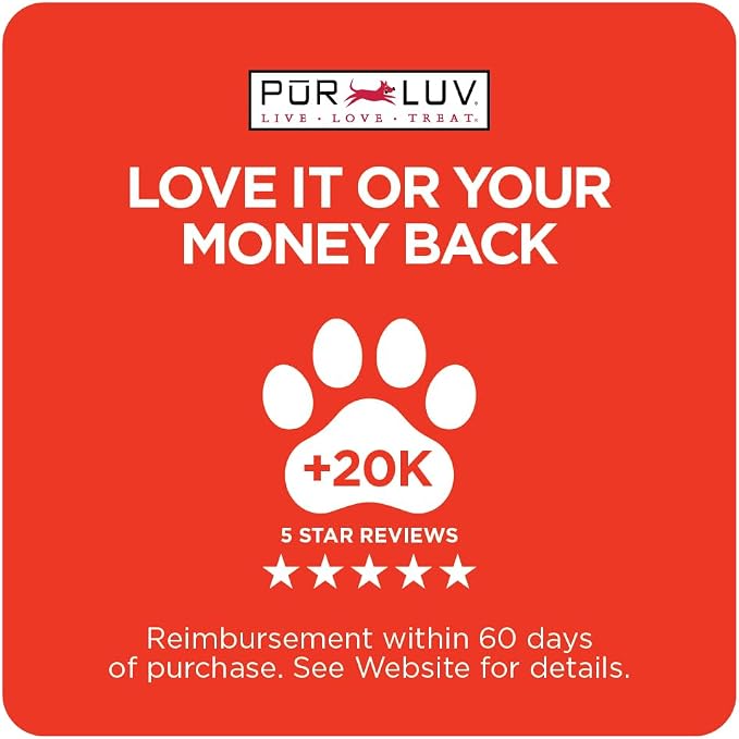 Pur Luv Chicken Wrapped Sweet Potato Dog Treats, Rawhide Free Jerky Wraps, Made with Real Chicken, 16 Oz, Healthy, Easily Digestible, Long Lasting, High Protein Treat, Satisfies Dog's Urge to Chew | Rawhide-free, high-protein jerky wrap: real chicken a...