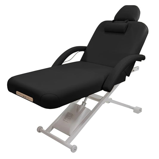 Electric Lift Back Massage, Spa, and Treatment Table | Adjustable Height and Backrest | ADA Compliant | 2 Year Warranty | Foot Control