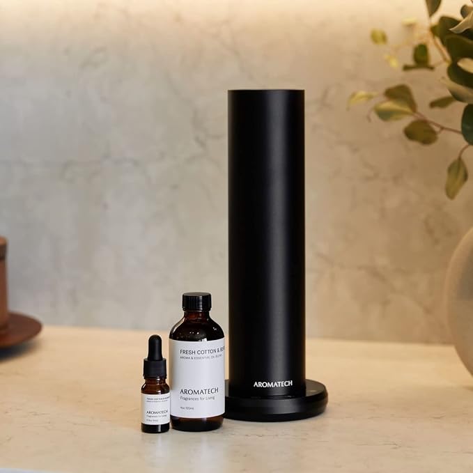AromaTech Fresh Cotton and Bergamot Essential Oil Blend: Luxury Hotel Inspired Aromatherapy with Bergamot, Fresh Cotton & Sandalwood for Ultrasonic Diffusers & Nebulizers (500 mL)