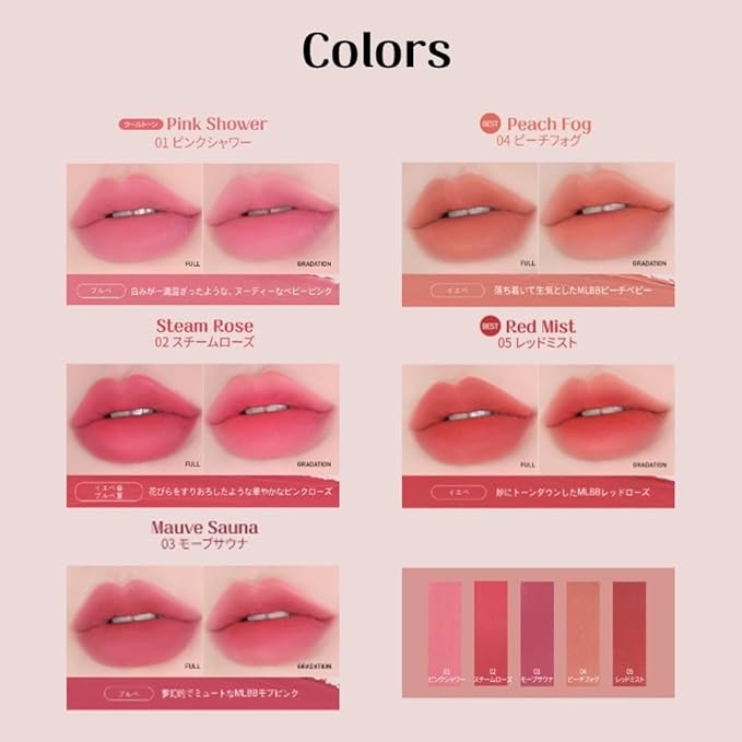 MQNY(MACQUEEN NEWYORK Powder Matte Lipstick 3.5g 5colors