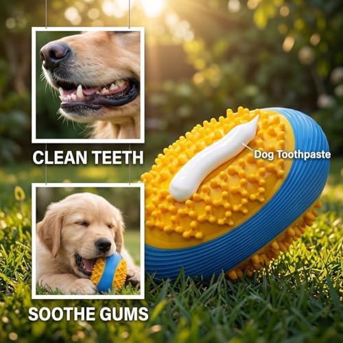 Football-Shaped Design Squeaky chew Ball for Dogs
