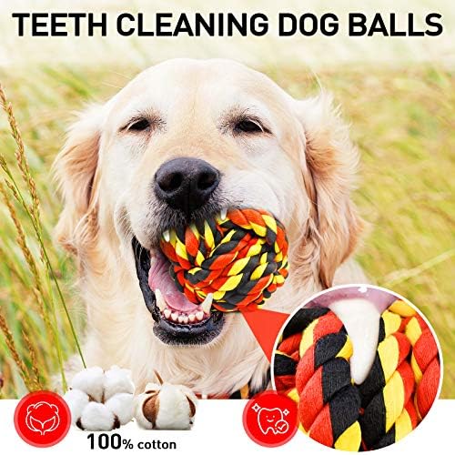 SHARLOVY Dog Toys for Aggressive Chewers, Dog Balls for Large Breeds