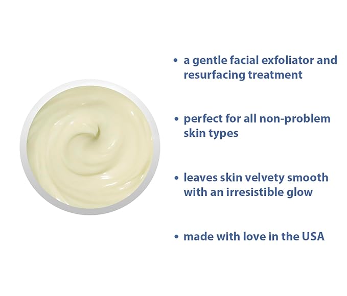 RAYA Microdermabrasion Facial Cream (107), Gentle Resurfacing and Cleansing Solution for Non-Problem Skin, Face Moisturizer, Face Cream for Women, Works to Minimize Fine Lines and Wrinkles, 2oz
