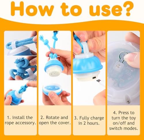 2 Mixed Zealburst Dog Toy, Interactive Dog Toys, 360° Smart Automatic Rolling Moving, Upgraded Motion Activated Squeaky Cat Balls, USB Rechargeable Smart Motion Pet Ball for Bored Pet Cats Dogs