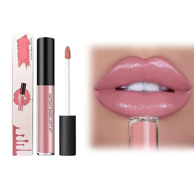 12 Color Cream Lip Gloss Lipstick Portable,Upgraded Waterproof Long-Lasting Moisturizing Lip Lipsticks for Daily Use,Non-Stick to Cup Natural Lipsticks for Home Travel Women (3)