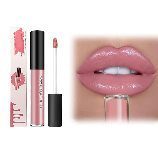 FAUPT 12 Color Cream Lip Gloss, Waterproof Long-Lasting Moisturizing Lip Gloss, Non-Stick to Cup Natural Jelly Lipstick for Women Home Travel (#03, 1pack)