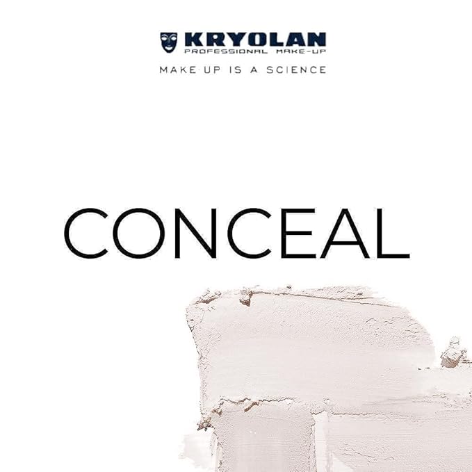 Kryolan TV Paint Stick - TV Matte White Makeup Stick - Foundation Makeup - Makeup for TV, Theater, Stage, Acting, Face and Body, Full Coverage Cream Concealer Stick Foundation - Made in USA (25 g)