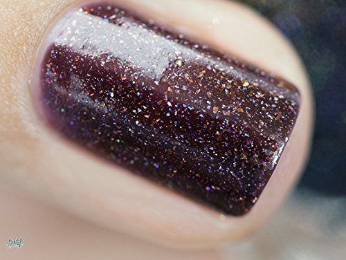 ILNP Overnight Bag - Espresso Brown Holographic Nail Polish