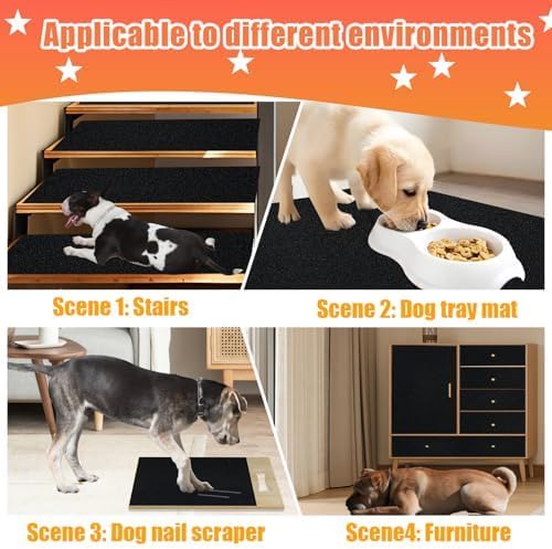Dog Door Scratch Protector, Black, 10in*12.5ft