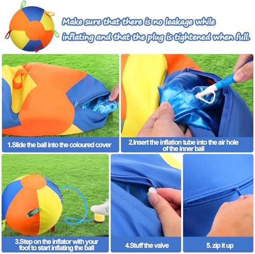 AIERSA 21" Herding Ball for Dogs, Large Dog Ball with Handles