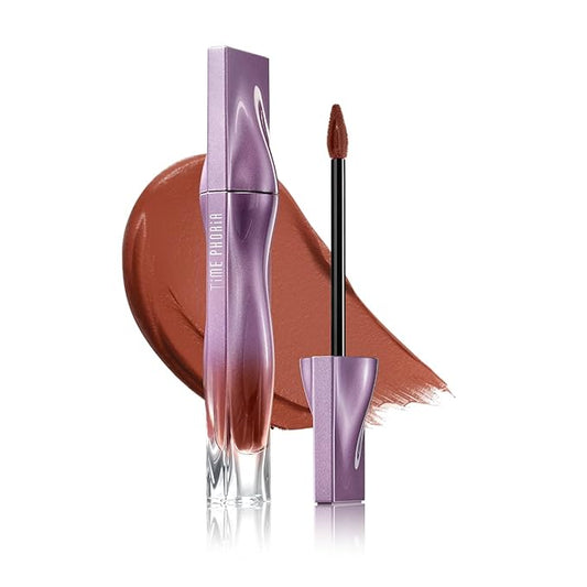 NEBULA VELVET LIP CREAM-Long Lasting Lip Stain, Waterproof and Transferproof Lip Tint, Matte Finish, Smooth Out Lip Lines, Lightweight & High Coverage, Stocking Stuffers (07 MILKY WAY)