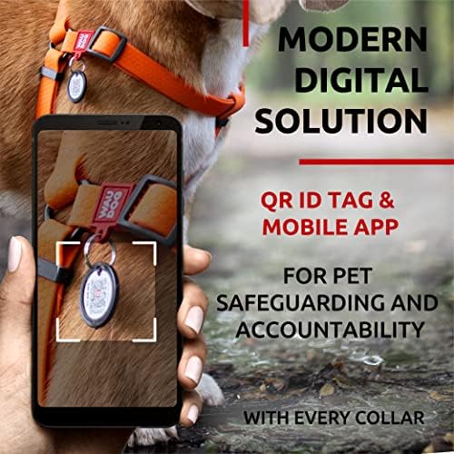 WAUDOG Waterproof Dog Harness with QR Code Tag & Metal Clasp