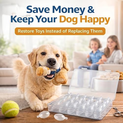 Premium Dog Squeaker Replacement 20 Pack – Squeakers for Dog Toys, 30mm Sizes, DIY Pet Toy Repair Insert, Replacement Squeaky Noise Maker