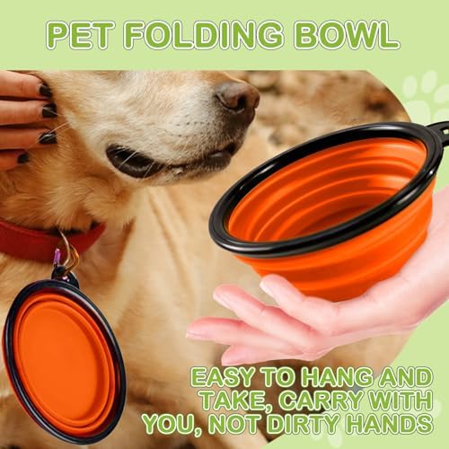 Dog Treat Pouch for Training -6 PCS Dog Training Treat Bag with Clicker, Poop Bag Dispenser, Whistle, Collapsible Bowl, Silicone Pouch, Adjustable Waist Pack for Dog Walk, Park, Outdoor Charcoal Gray