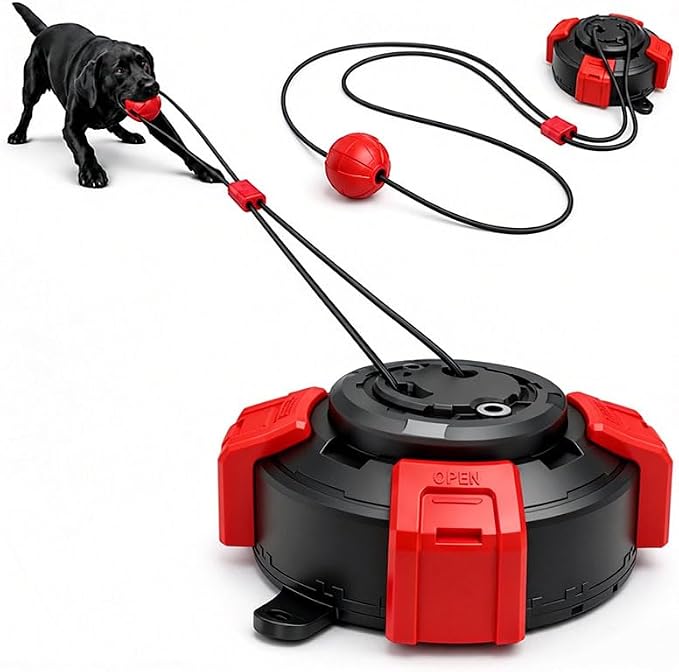 Interactive Suction Cup Toys for Large Dogs with Extended Rope, Dog Tug of War for Aggressive Chewers, Durable Stimulation Toys to Keep Them Entertained