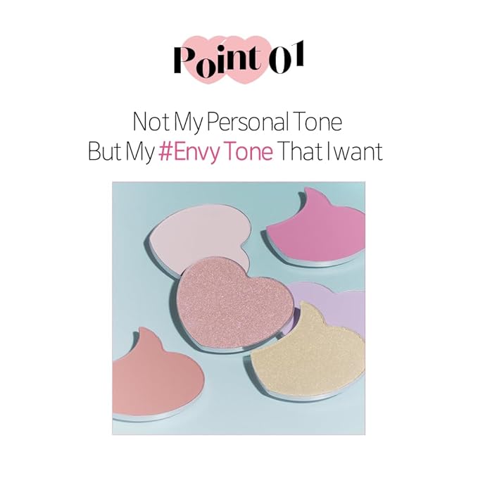 ETUDE Heart Pop Duo Blush, Soft Glow Cheek Colors, Natural Highlight & Glossy Finish, Lightweight Dual-Tone Formula, Korean Makeup Artist Collab, Compact 0.2 oz – Enviflash