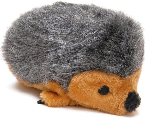 Jeffers Pet Plush Hedgehog Dog Toy with Squeaker, 6"- Soft Stuffed Plush Animal Toy for Puppies Small Medium Dogs, Interactive Play, Training, Fetch, Tug, Chew, Cuddle Companion, Indoor Fun - 1 Pack
