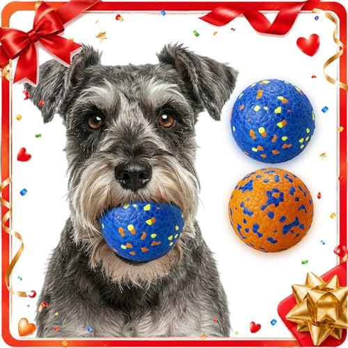 Dog Ball Toys Dog Tennis Ball for Aggressive Chewers Indestructible Bouncy Lightweight Water Toy Fetch Ball for Large Medium and Small Dog