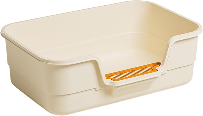 Large Cat Litter Box with Lid, Shovel, Cute Breathable Potty | Anti-Splashing Toilet,High Edges Kitty Covered Litter Boxes For Kitty Cat Litterbox For Indoor Use Cat Owners Gifts for Women