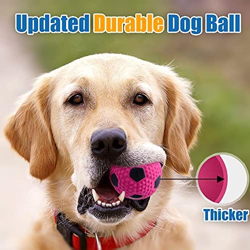 Soft Squeaky Dog Balls for Medium Dogs and Small Breeds, 2.56" 3pcs